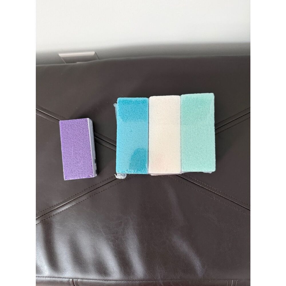 Exfoliating Body Scrub Sponge Set - Purple, Blue, White, Mint